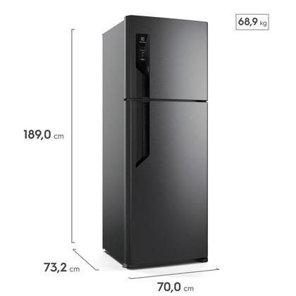 Imagem de Geladeira Electrolux Frost Free Duplex 480L TF71B Black Inox Look
