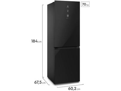 Imagem de Geladeira Electrolux Frost Free Inverter 323L Efficient AutoSense Inverse Black Glass (IB42G)