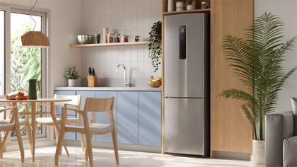 Imagem de Geladeira Electrolux Frost Free Inverter 400L Efficient AutoSense e Rapid Freeze Inverse Inox Look (IB6S)