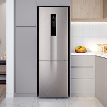 Imagem de Geladeira Electrolux Frost Free Inverter 400L Efficient AutoSense e Rapid Freeze Inverse Inox Look (IB6S)
