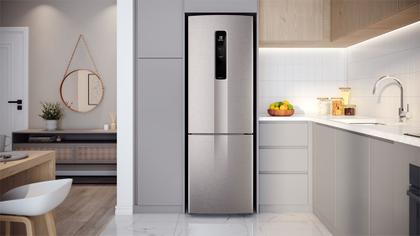 Imagem de Geladeira Electrolux Frost Free Inverter 400L Efficient AutoSense e Rapid Freeze Inverse Inox Look (IB6S)