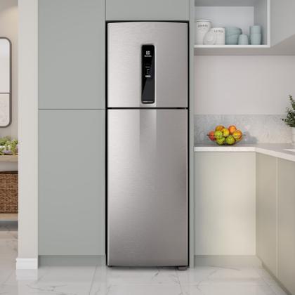 Imagem de Geladeira Electrolux Frost Free Inverter 410L Efficient com AutoSense Inox Look (IF46S)