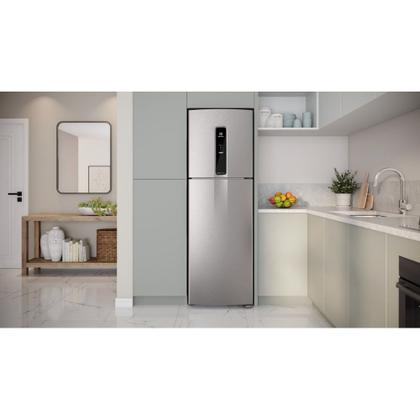 Imagem de Geladeira Electrolux Frost Free Inverter 410L Efficient com AutoSense Inox Look (IF46S)