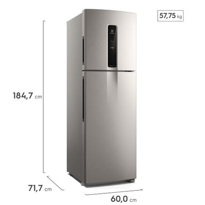 Imagem de Geladeira Electrolux Frost Free Inverter 410L Efficient com AutoSense Inox Look (IF46S)
