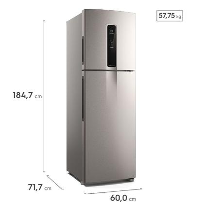 Imagem de Geladeira Electrolux Frost Free Inverter 415L Efficient com AutoSense Inox Look (IF46S)