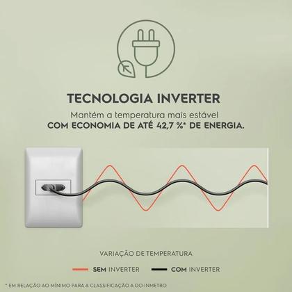 Imagem de Geladeira Electrolux Frost Free Inverter 435L Efficient com AutoSense Side by Side cor Inox Look (IS4S)