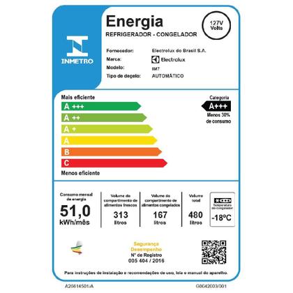 Imagem de Geladeira Electrolux Frost Free Inverter 480L Efficient AutoSense 3 Portas Branca (IM7)