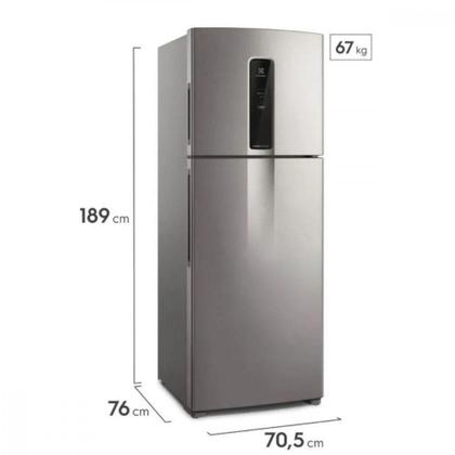Imagem de Geladeira Electrolux Frost Free Inverter 480L Inox Bivolt