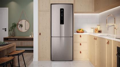 Imagem de Geladeira Electrolux Frost Free Inverter 488L Fresh&Flex Inverse Cor Inox Look (IB55S)