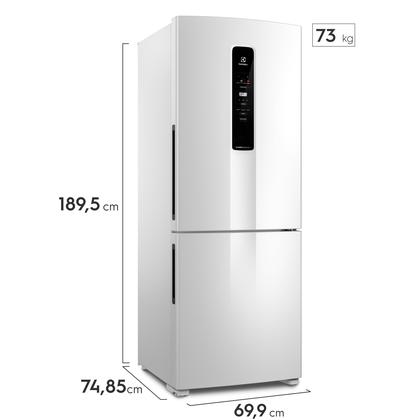 Imagem de Geladeira Electrolux Frost Free Inverter 490L Efficient com AutoSense Inverse Branco (IB7)