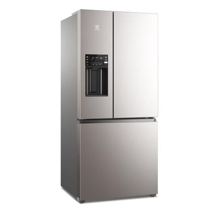 Imagem de Geladeira Electrolux Frost Free Inverter 540L Dispenser Água e Gelo 3 Portas Cor Inox Look (IM8IS)