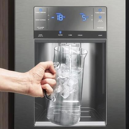 Imagem de Geladeira Electrolux Frost Free Inverter 540L FlexiSpace Conectada Wi-fi 3 Portas Cor Inox (DM91X)