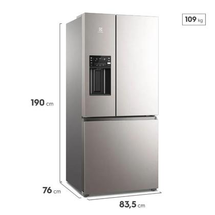 Imagem de Geladeira Electrolux IM8IS Frost Free Inverter 540 Litros Inox 110V 02543FBA130