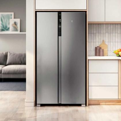 Imagem de Geladeira Electrolux Side by Side Efficient com Tecnologia AutoSense 435L (IS4S)