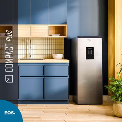 Imagem de Geladeira EOS 190 Litros com Dispenser de Água na Porta Inox ERV200S 220V