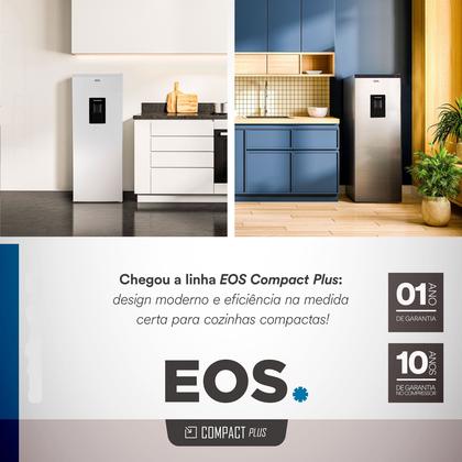 Imagem de Geladeira EOS 190 Litros com Dispenser de Água na Porta Inox ERV200S 220V