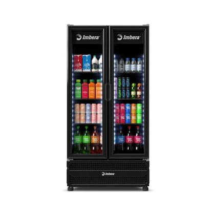 Imagem de Geladeira Expositor de Bebidas 810 Litros 2 Portas Full Black Preta G326 Bivolt Imbera