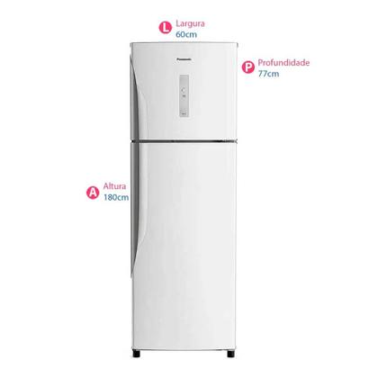 Imagem de Geladeira Frost Free 387L Top Freezer 2 Portas NR-BT41PD1WA Panasonic