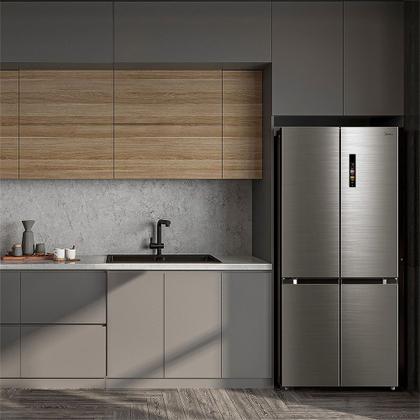 Imagem de Geladeira Frost Free 4P 474L Inverter Smart cor Inox Midea