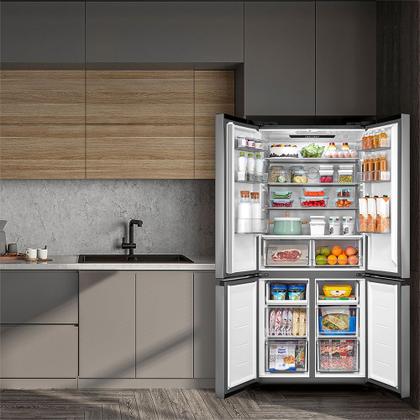 Imagem de Geladeira Frost Free 4P 474L Inverter Smart cor Inox Midea