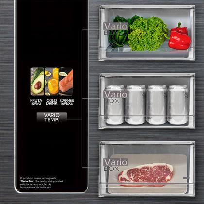Imagem de Geladeira Frost Free 4P 474L Inverter Smart cor Inox Midea