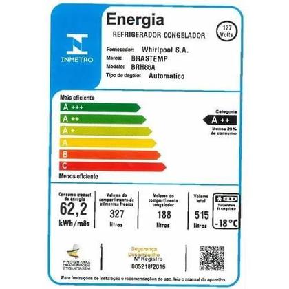 Imagem de Geladeira Frost Free Brastemp Gourmand Freench Door Água e Gelo na Portaa 515L Inox BRH86AR