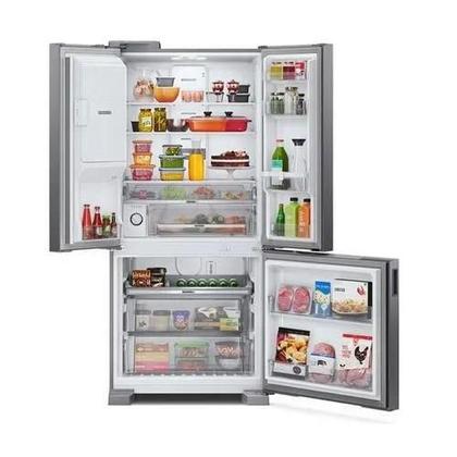 Imagem de Geladeira Frost Free Brastemp Gourmand Freench Door Água e Gelo na Portaa 515L Inox BRH86AR