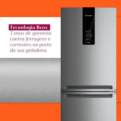 Imagem de Geladeira Frost Free Brastemp Inverse 447 Litros Inox - BRE57FK