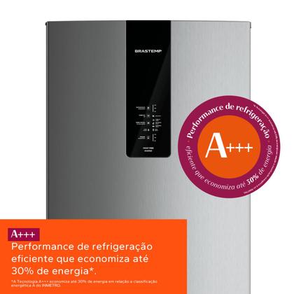 Imagem de Geladeira Frost Free Brastemp Inverse 447 Litros Inox - BRE57FK