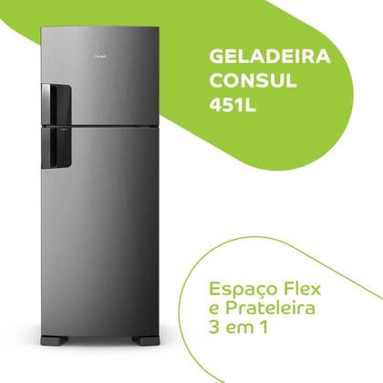 Imagem de Geladeira Frost Free Consul 2 Portas 451L Inox CRM53FK