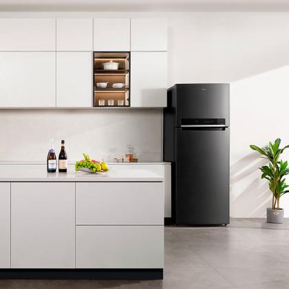 Geladeira Frost Free Duplex 491L Inverter cor Preto Midea