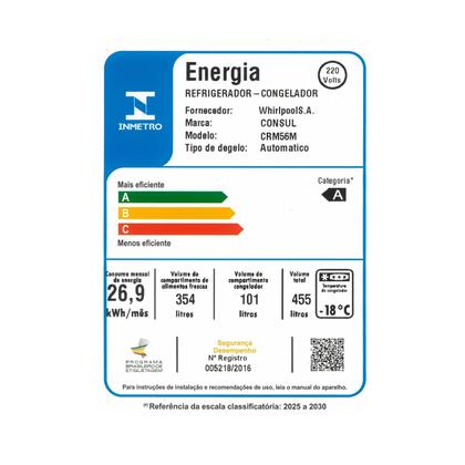 Imagem de Geladeira Frost Free Duplex Consul 455 Litros Branca - CRM56MB