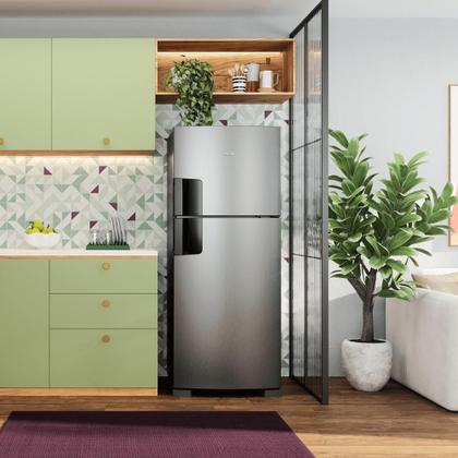 Geladeira frost free duplex Consul inox 410 litros - CRM50LK Imagem de Geladeira frost free duplex Consul inox 410 litros - CRM50LK