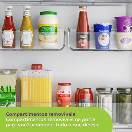 Geladeira frost free duplex Consul inox 410 litros - CRM50LK Imagem de Geladeira frost free duplex Consul inox 410 litros - CRM50LK