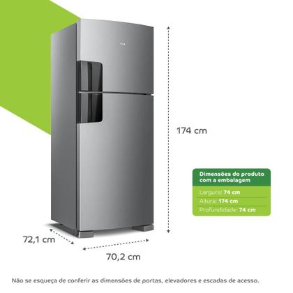 Geladeira frost free duplex Consul inox 410 litros - CRM50LK Imagem de Geladeira frost free duplex Consul inox 410 litros - CRM50LK