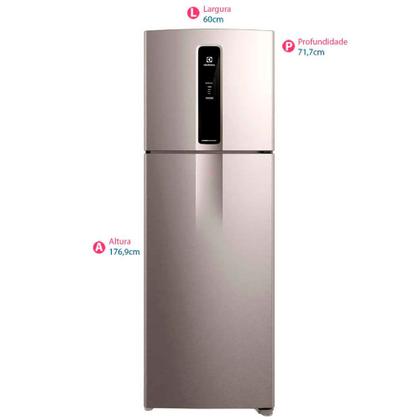 Geladeira Frost Free Duplex Efficient Com AutoSense Look 390L IF43S Electrolux Imagem de Geladeira Frost Free Duplex Efficient Com AutoSense Look 390L IF43S Electrolux