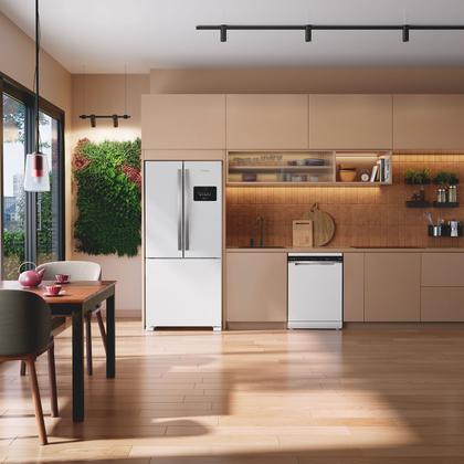 Imagem de Geladeira Frost Free French Door 3 Portas Branca Brastemp - BRO85MB