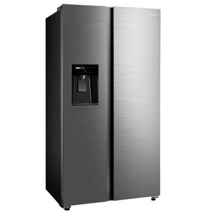 Imagem de Geladeira Frost Free Midea 570 Litros MDRS761MYD461 Side by Side Inverter Turbo Freezer Inox 110V