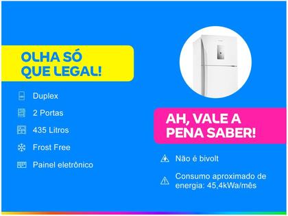 Imagem de Geladeira Frost Free Panasonic BT50 435L 220V Branco