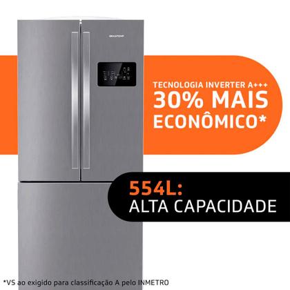 Imagem de Geladeira Frost Free Side Inverse 3 Portas 554 litros BRO85AK Brastemp