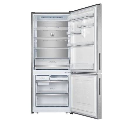 Geladeira Hisense 397 Litros Botton Freezer Inverter Inox 110V RB