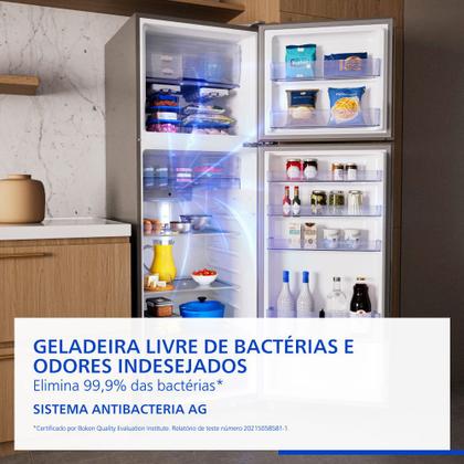 Imagem de Geladeira Ideal+ Panasonic BT44 Frost Free Inverter 391L Aço Escovado - NR-BT44PV3X