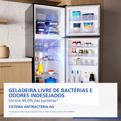 Imagem de Geladeira Ideal+ Panasonic BT44 Frost Free Inverter 391L Cor Black Inox Look - NR-BT44PV3B
