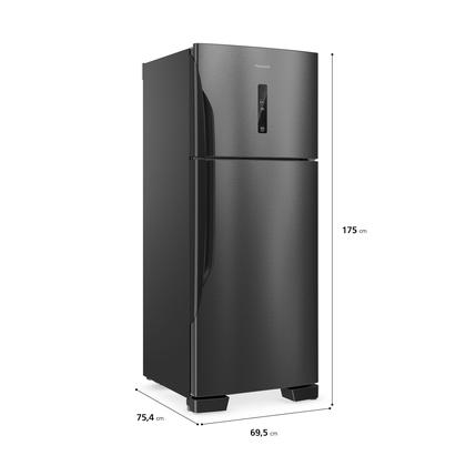 Imagem de Geladeira Ideal+ Panasonic BT58 Frost Free Inverter 446L Cor Black Inox Look - NR-BT58PV3B