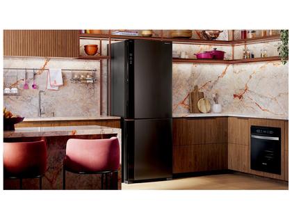 Imagem de Geladeira Inteligente B= Smart Brastemp Frost Free Inverse 500 Litros Cor Black Inox - BRE66AE