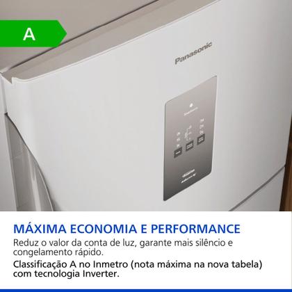Imagem de Geladeira Intuitive+ Panasonic BT71 Frost Free Inverter 494L Branca - NR-BT71PV5W
