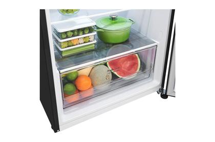 Imagem de Geladeira LG Frost Free Inverter 395L Duplex Cor Black Inox (GN-B392PXG) - 127v