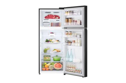 Imagem de Geladeira LG Frost Free Inverter 395L Duplex Cor Black Inox (GN-B392PXG) - 127v