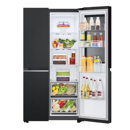 Imagem de Geladeira LG Frost Free Side by Side Inverter 647L InstaView GC-V257SQV F.F Preta