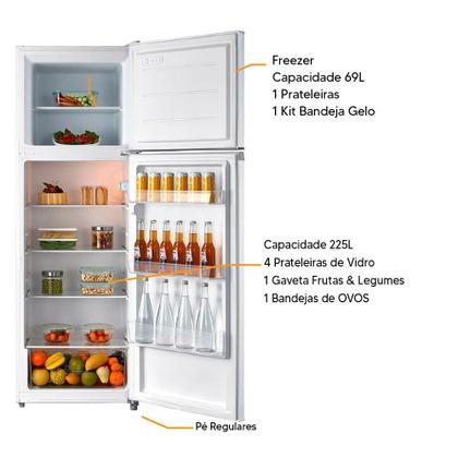 Imagem de Geladeira Midea Cycle Defrost Duplex 294L Prateleiras de Vidro - 220v